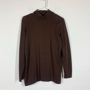 VTG Escada Brown Knit Turtleneck Sweater Size 36 or US 6
